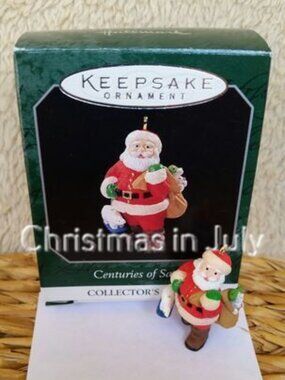 Hallmark 1998 Centuries of Santa Series Miniature Christmas Ornament